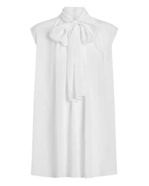 Dolce & Gabbana White Bluse Aus Seide