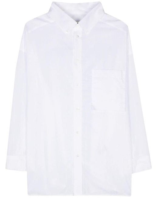 DARKPARK White Hemd im Metallic-Look
