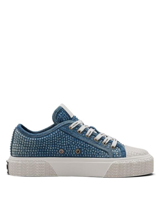 Marc Jacobs Blue The Crystal Denim Sneakers