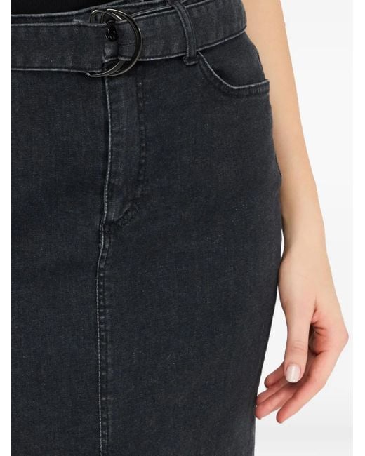 Liu Jo Black Jeans-Maxirock mit Gürtel