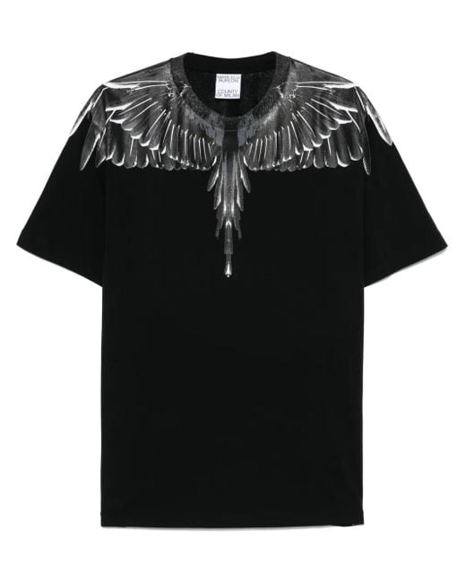 Marcelo Burlon Black 'icon Wings' T-shirt for men