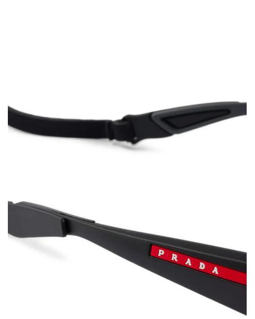 Prada Gray Linea Rossa Active Sunglasses for men