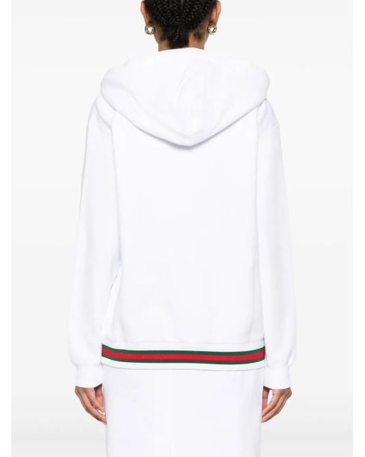 Gucci ウェブストライプ パーカー White