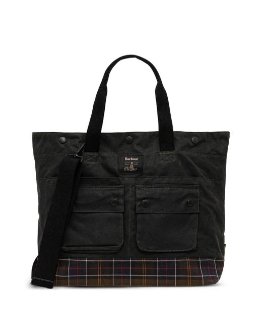 Barbour Shopper mit Logo-Patch in Black für Herren