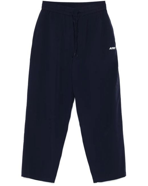 Autry Blue Logo-Print Sweatpants