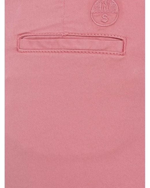 North Sails Pink Slim-Fit Shorts