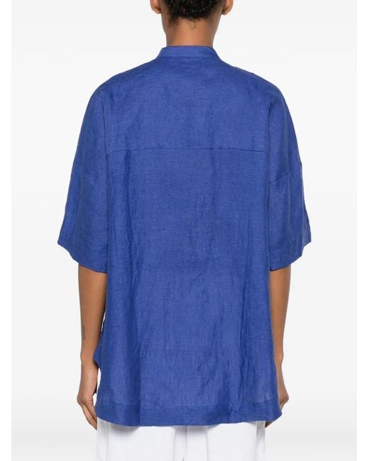 Blusa Con Botones Robert Friedman de color Blue