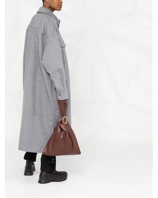 Stella McCartney Gray Linda Wool Coat