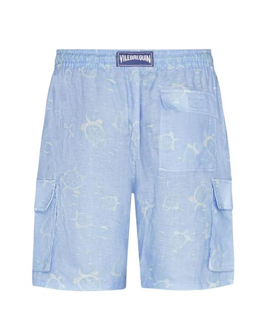 Vilebrequin Blue Short De Bain À Imprimé Graphique for men