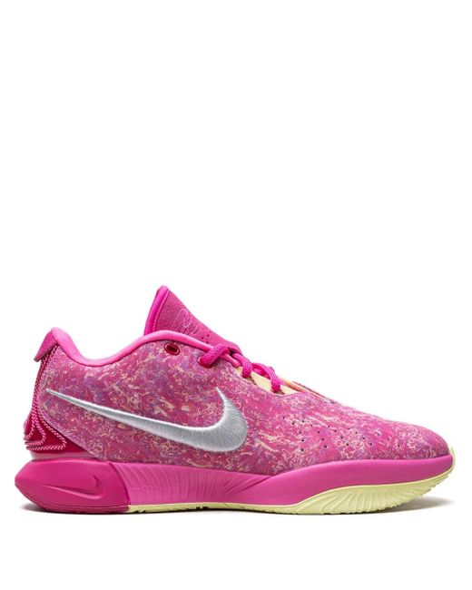 Nike Pink Lebron 21 The World Is Your Oyster Sneakers for men