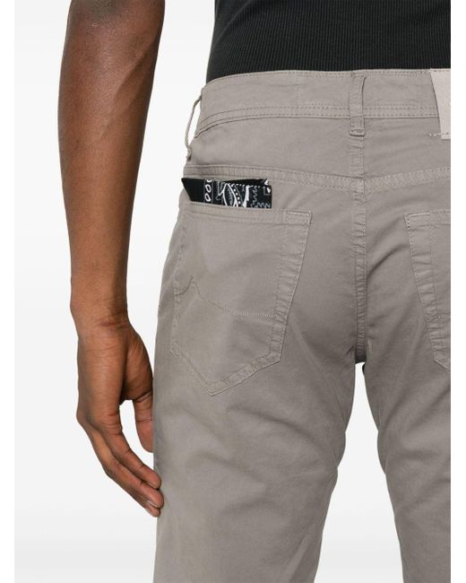 Jacob Cohen Gray Bard Slim-fit Trousers for men