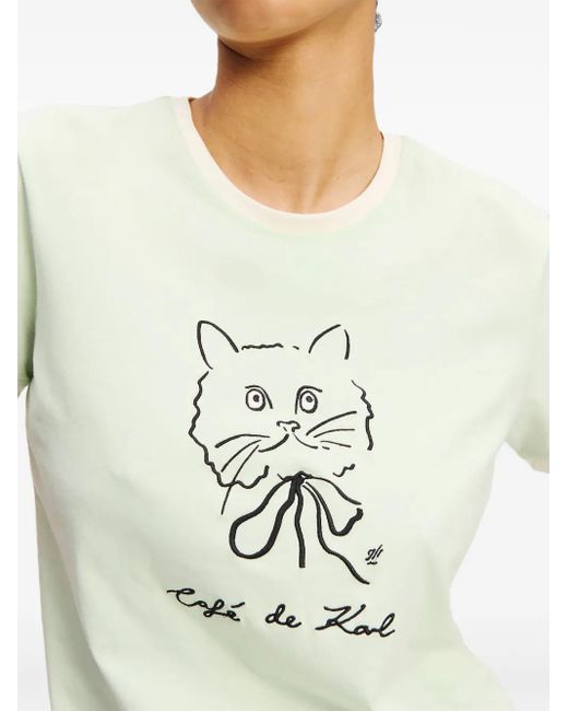 Karl Lagerfeld White X Jorge Parra T-Shirt