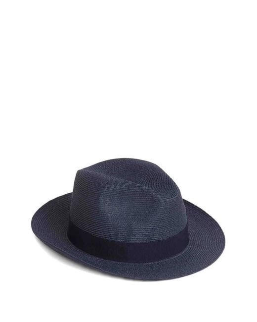 Borsalino Blue Ribbon Hemp Hat for men