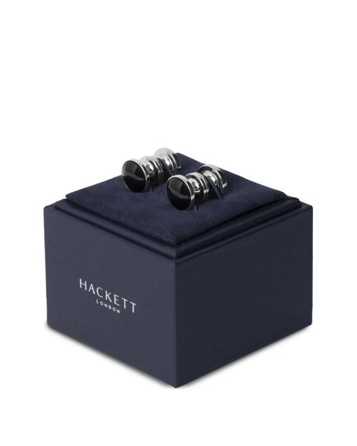 Hackett White Bachelor Stud Cufflinks for men