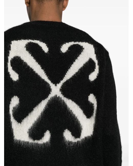 Off-White c/o Virgil Abloh Black Wool Blend Sweater for men