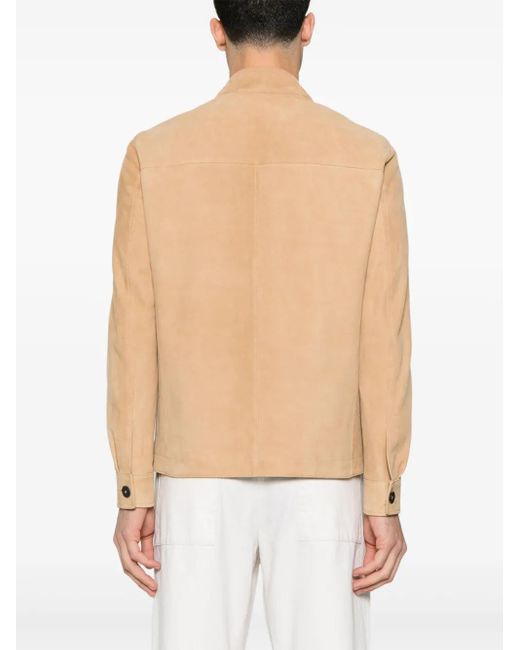 Tagliatore Natural Suede Jacket for men