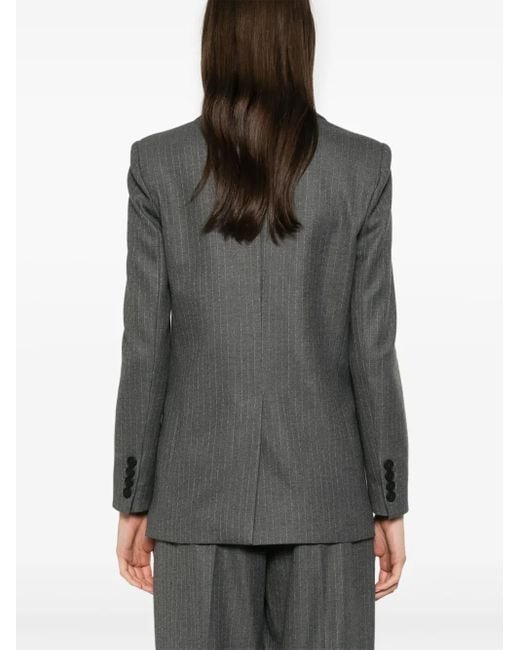 DR. HOPE Gray Pinstriped Blazer