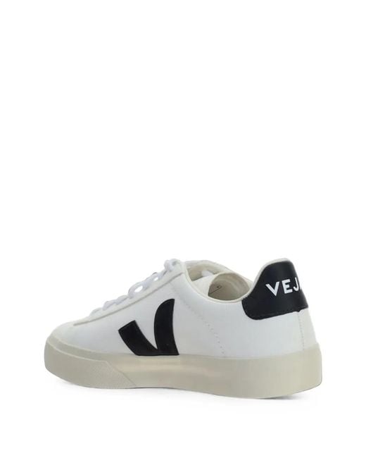 Veja White Logo-Patch Sneakers
