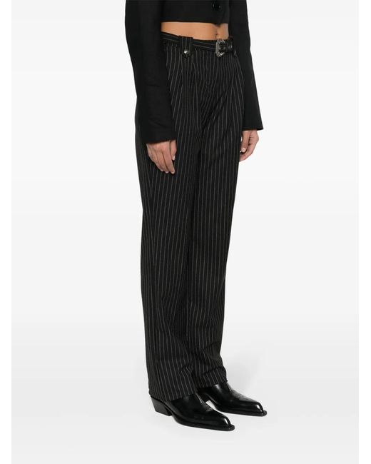 Versace Jeans Couture Black Tailored Pants