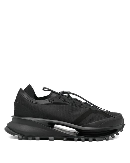 Y-3 Black Lace-Up Chunky-Sole Sneakers for men