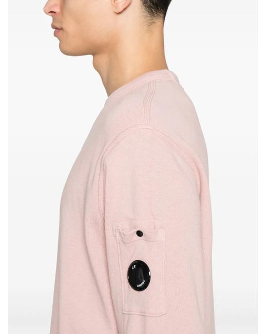 C P Company Pink Lens-Detail Sweatshirt for men