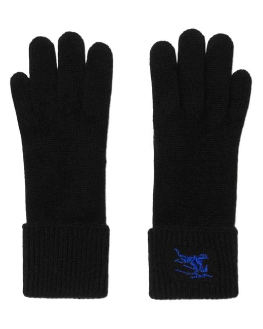 Burberry Handschoenen Met Geborduurd Logo in het Black voor heren
