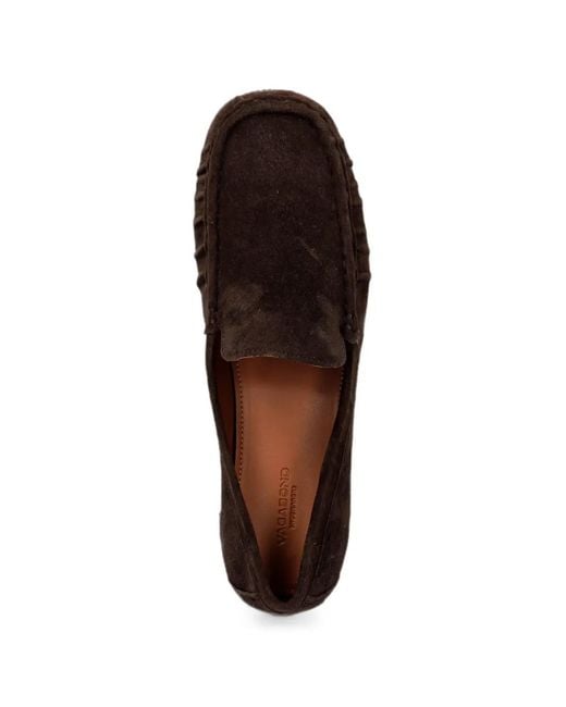 Vagabond White Mika Suede Slip-On Loafers