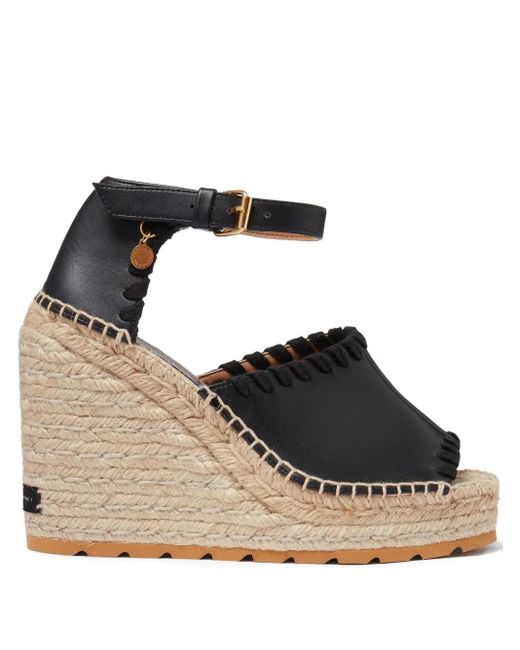 Stella McCartney Gaia 100mm エスパドリーユ Black