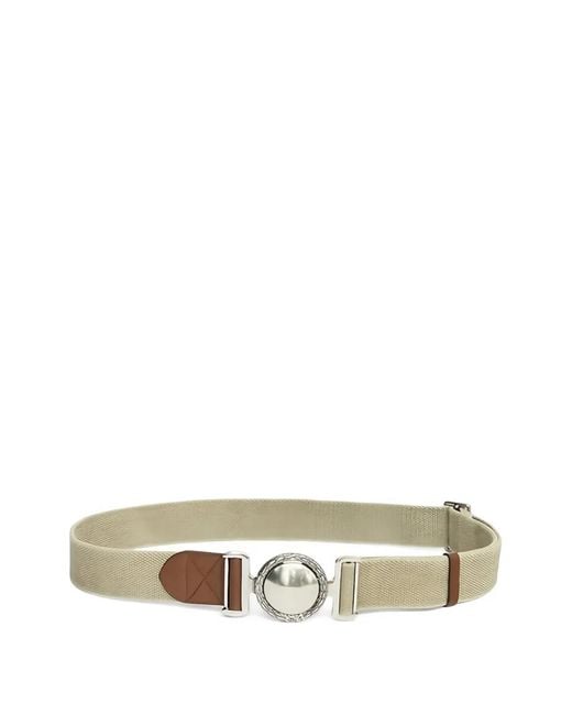 Isabel Marant Metallic Delva Woven Buckle Belt