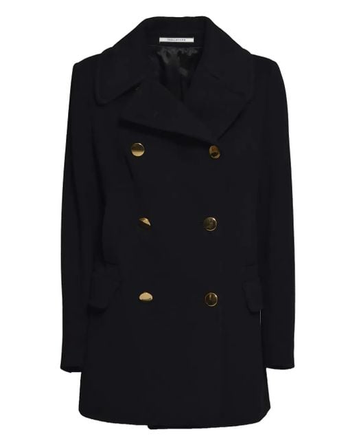 Tagliatore Blue Double-Breasted Coat