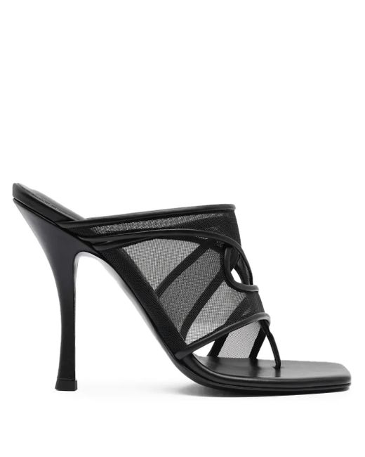 Mules Ringer con tacón Christopher Esber de color Black