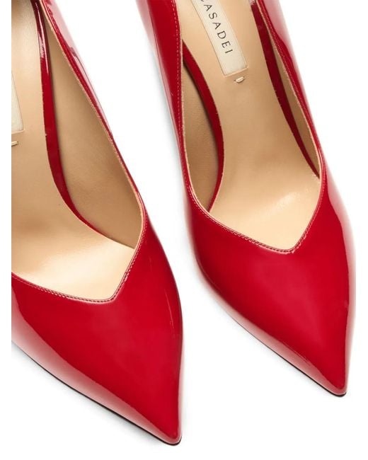 Casadei Red Blade Mylove Pointed-Toe Pumps
