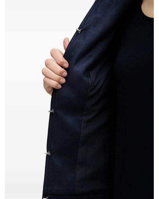 Joseph Ribkoff Blue Studded Front-Pocket Jacket