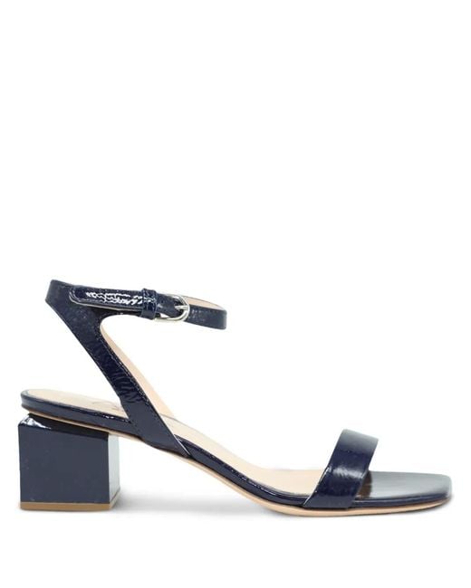Agl Attilio Giusti Leombruni Blue Angie Patent-Leather Sandals