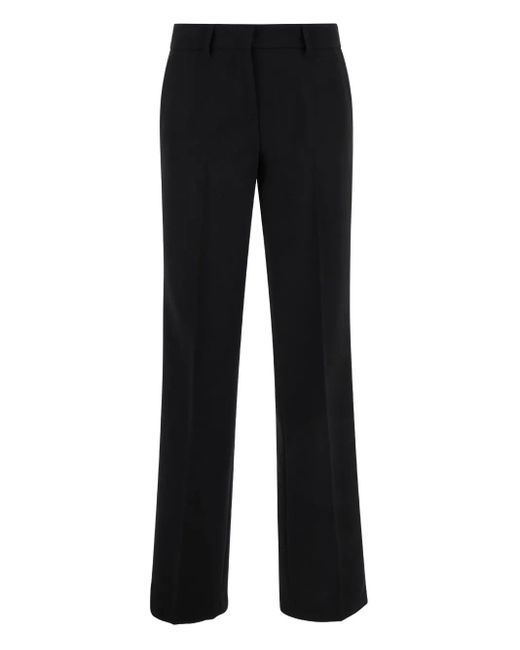 F.it Black Front-Pockets Trousers