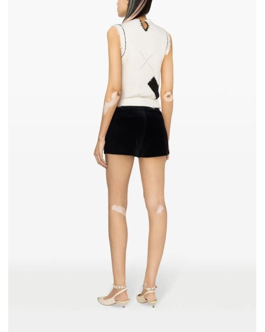 Zadig & Voltaire White Sequin-Embellished Chunky-Knit Vest