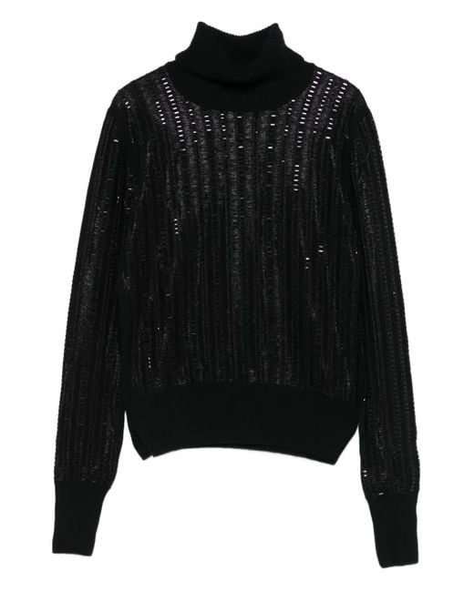 Ermanno Scervino Geribbelde Coltrui in het Black