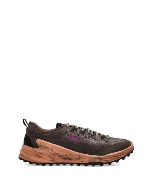 Keen Brown Jasper Zionic Leather Low-Top Sneakers