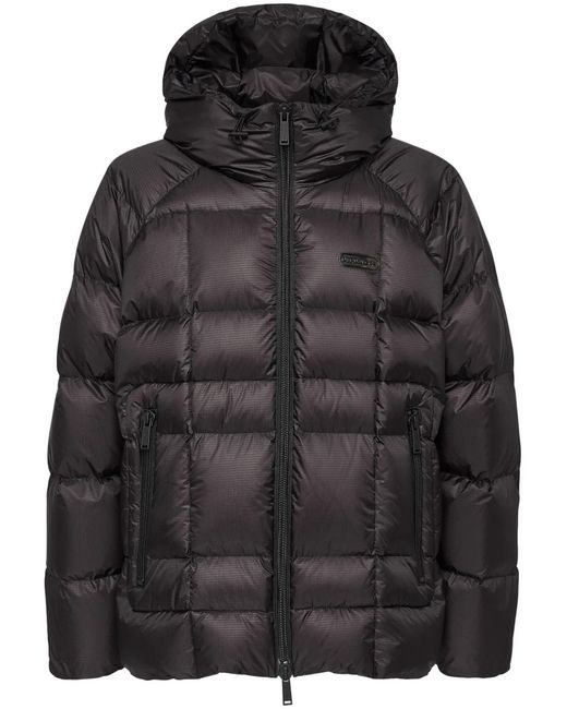 DSquared² Black Bomber Jacket With High Collar for men