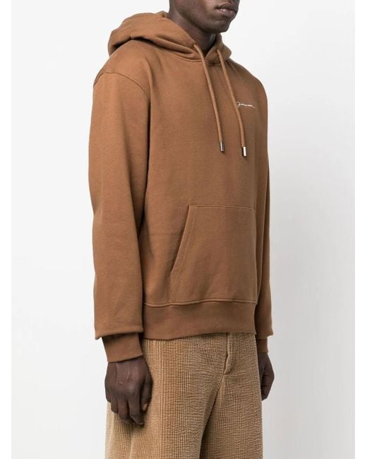 Jacquemus Brown Le Sweatshirt Brodé Hoodie