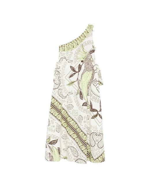 Tory Burch Midi-Jurk in het White