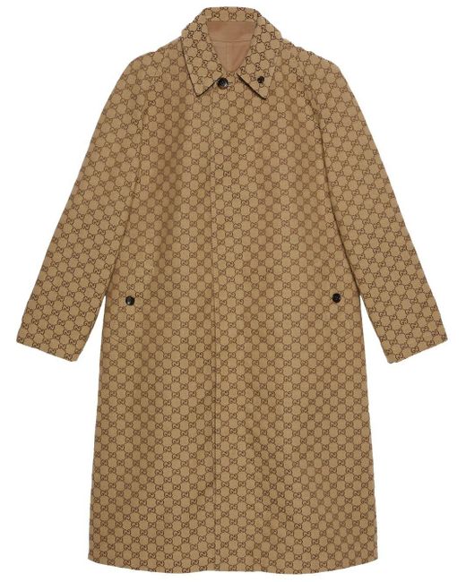 Manteau réversible à simple boutonnage Gucci pour homme en coloris Neutre |  Lyst