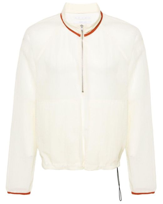RANRA White Hlaupa Half-zip Sweatshirt for men