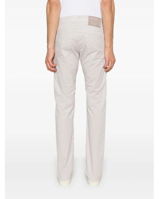 Jacob Cohen White Nick Slim Fit Trousers for men