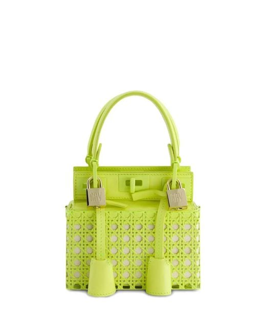 Giambattista Valli Green Leather Tote Bag