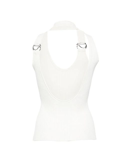 Coperni White Halterneck Top