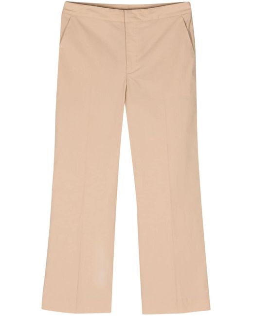 Twin Set Natural Logo-plaque Cropped Trousers