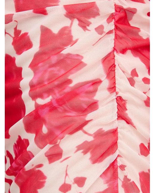 MARC AUREL Floral Gathered Dress