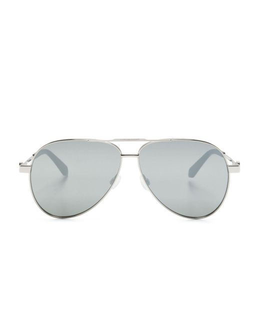 Off-White c/o Virgil Abloh Gray Ruston Pilot-frame Sunglasses