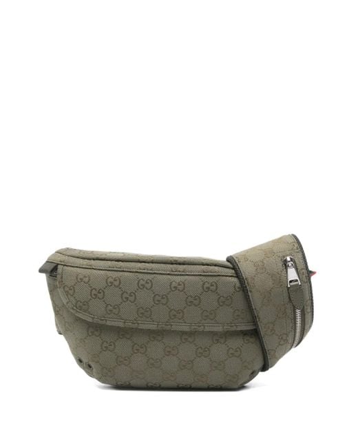 Gucci Gray Gg Canvas Belt Bag for men